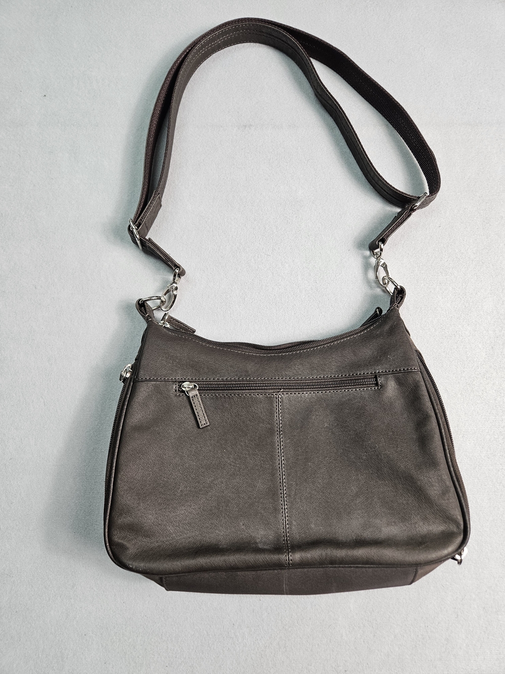 Gun Tote’n Mamas Brownish Black Leather Concealed Carry Hobo Handbag GTM Purse - Picture 4 of 16